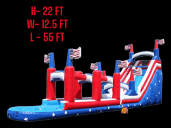 6483311fad1166c799bcab95 2220FT20Single20Slide20with20Slip20and20Slide p 500 1712165864 American Flag Slide with Slip and Slide with a Pool