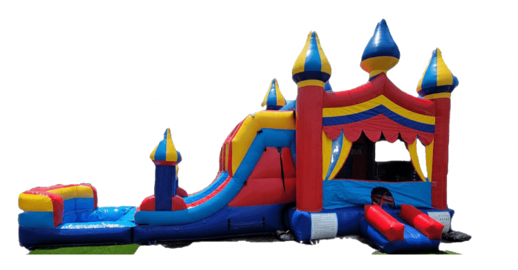 Carnival Castle Combo with Double Slide and Pool