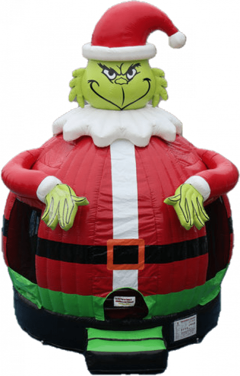 Mr. Green Mean Santa Round Bounce