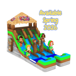 Tiki Limbo Hut Double Lane Waterslide