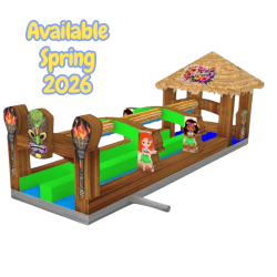 Tiki Limbo Hut Double Lane Slip and Slide