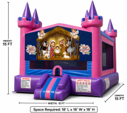 Pretty in Pink Castle - Christmas Nativity #2