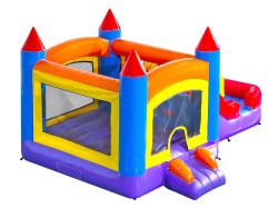 mini castle bounce house slide front right view 1775010598 Mini Classic Castle